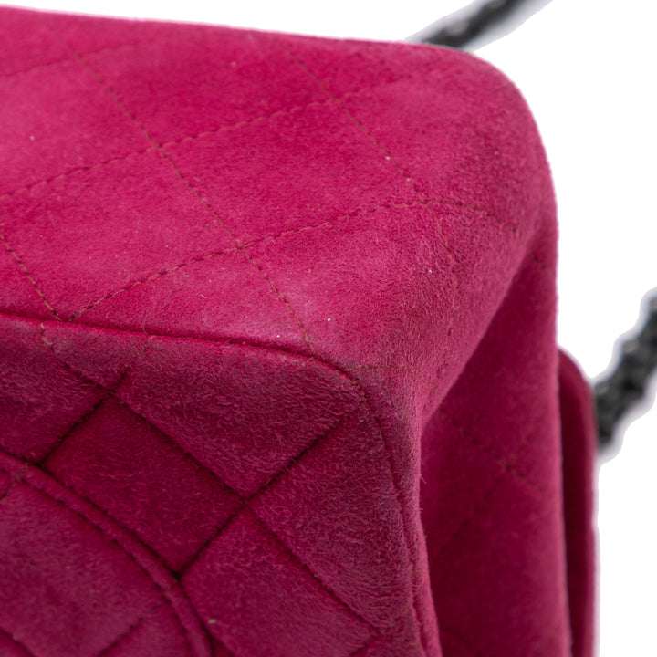 Reissue 2.55 Quilted Velvet Double Flap 225 Pink - Gaby Paris