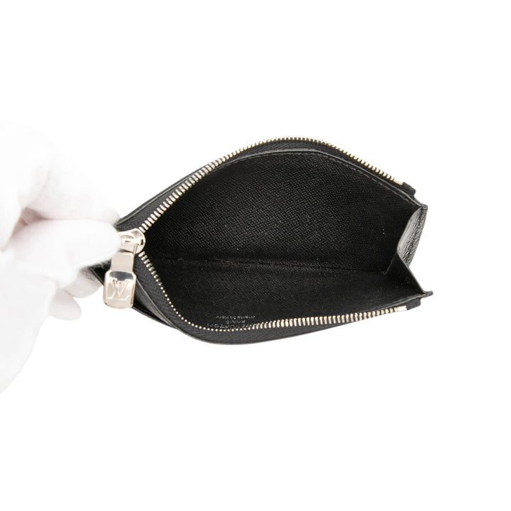 Louis Vuitton Monogram Eclipse Taigarama Coin Card Holder