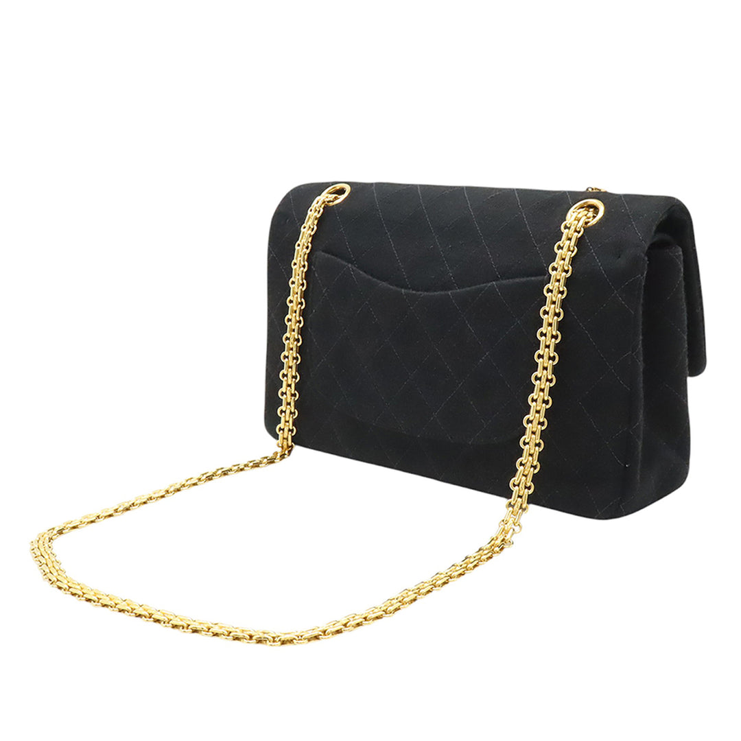 Chanel Medium Classic Jersey Bijoux Chain Double rabat