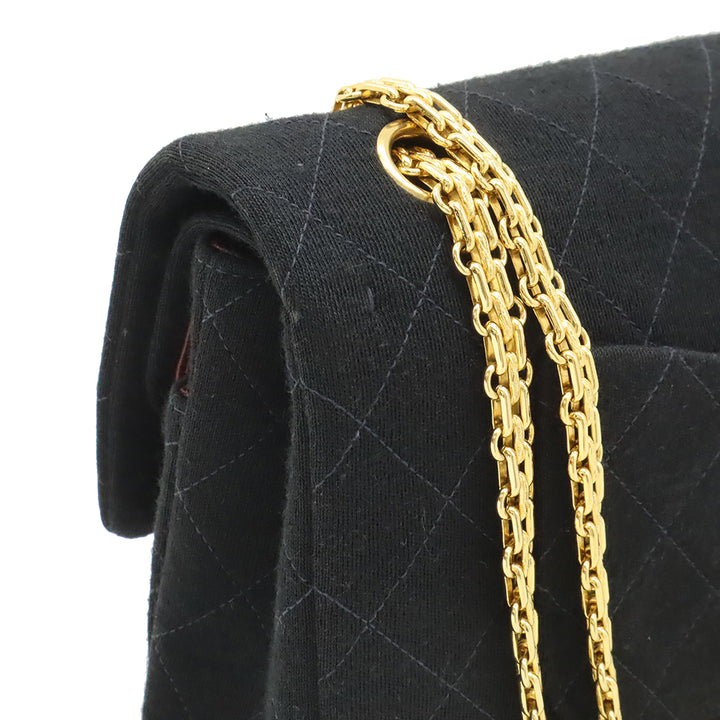 Chanel Medium Classic Jersey Bijoux Chain Double rabat