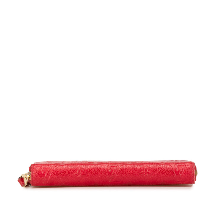 Monogram Empreinte Zippy Long Wallet Red - Gaby Paris