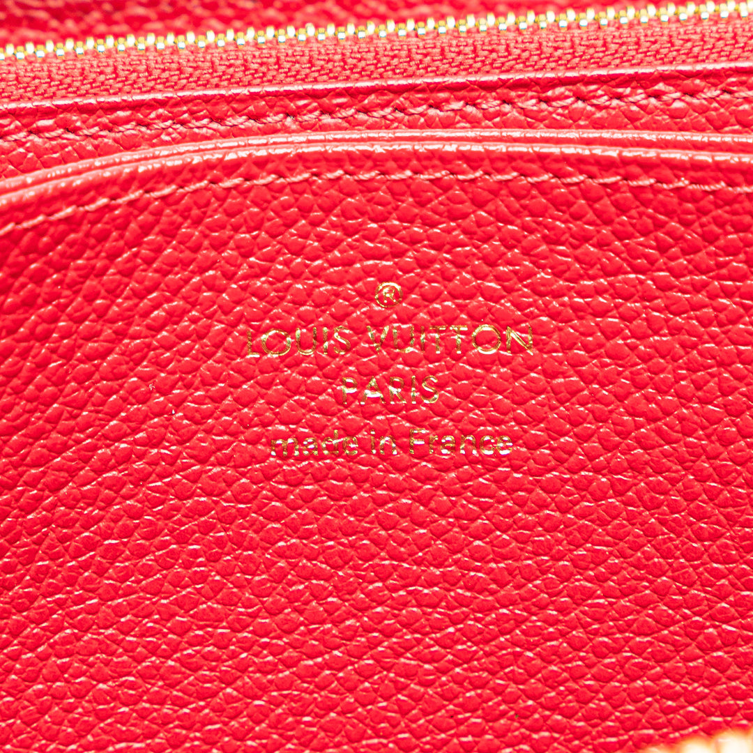 Monogram Empreinte Zippy Long Wallet Red - Gaby Paris