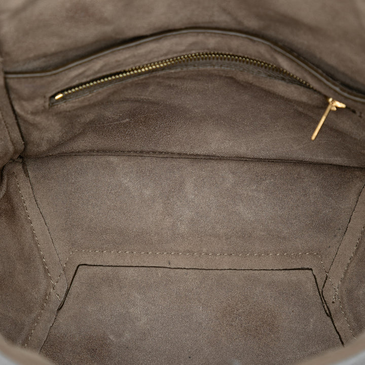 Celine Souple grainé Seau Sangle Sac seau Petit Cuir de veau grainé
