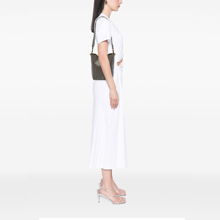 Celine Souple grainé Seau Sangle Sac seau Petit Cuir de veau grainé
