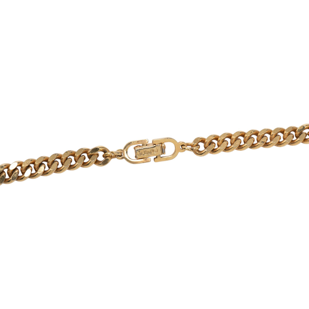 Dior plaqué CD Logo Chain Collier