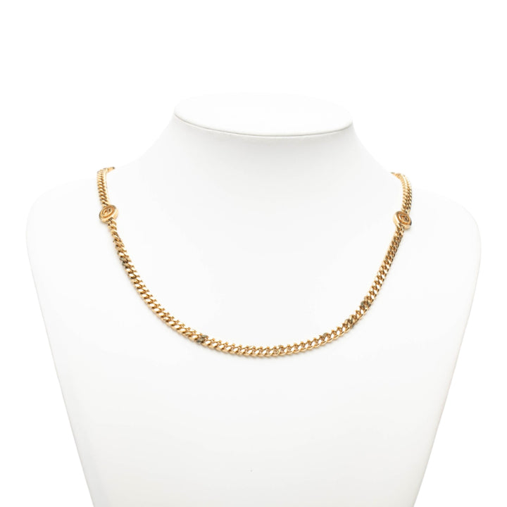 Dior plaqué CD Logo Chain Collier