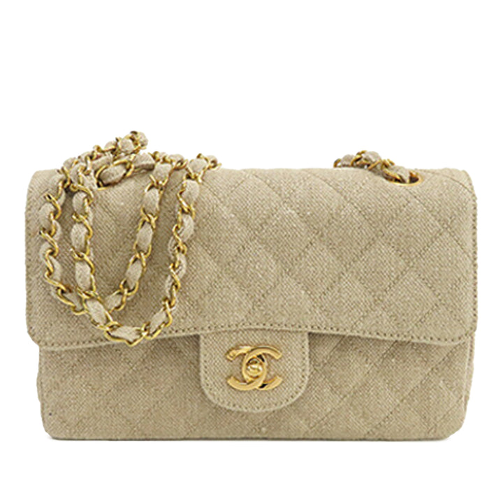 Chanel Small Classic Linen Double rabat