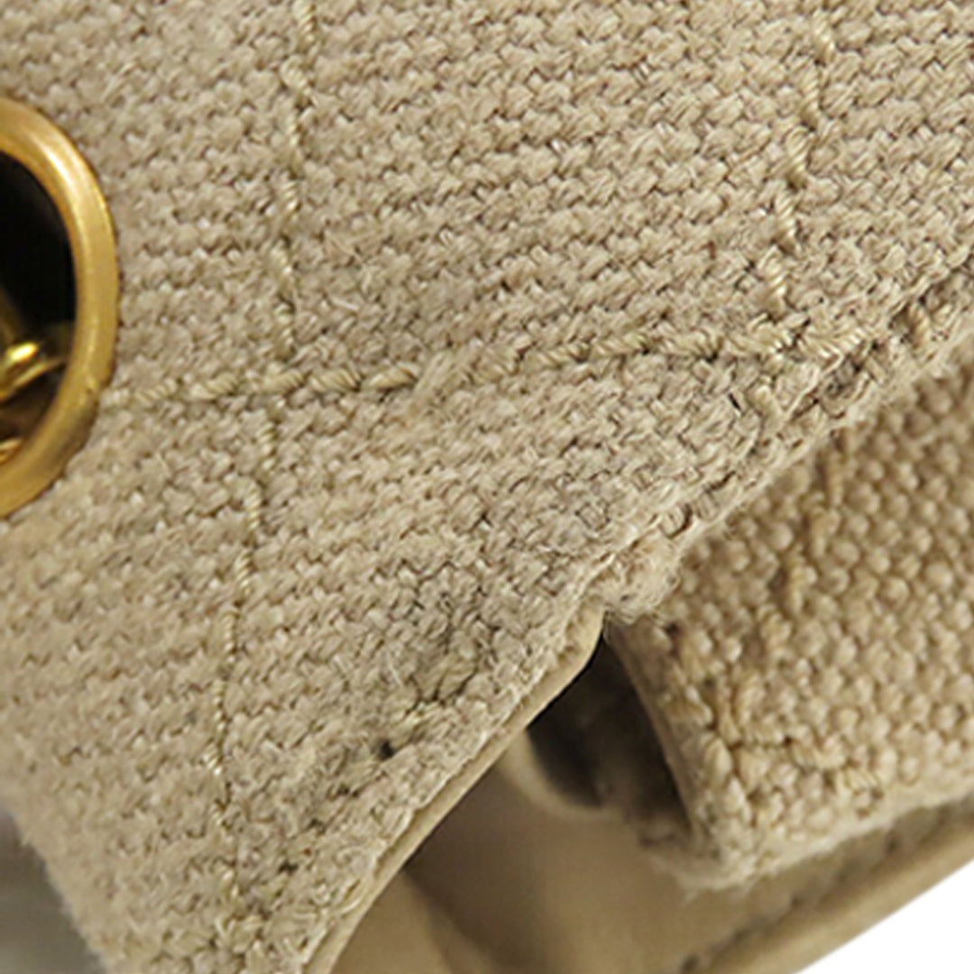 Chanel Small Classic Linen Double rabat