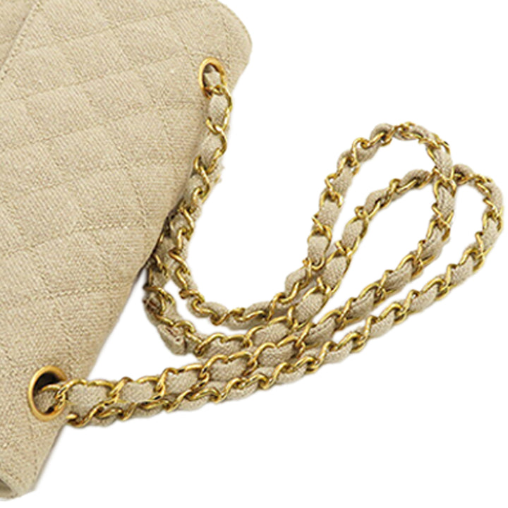Chanel Small Classic Linen Double rabat