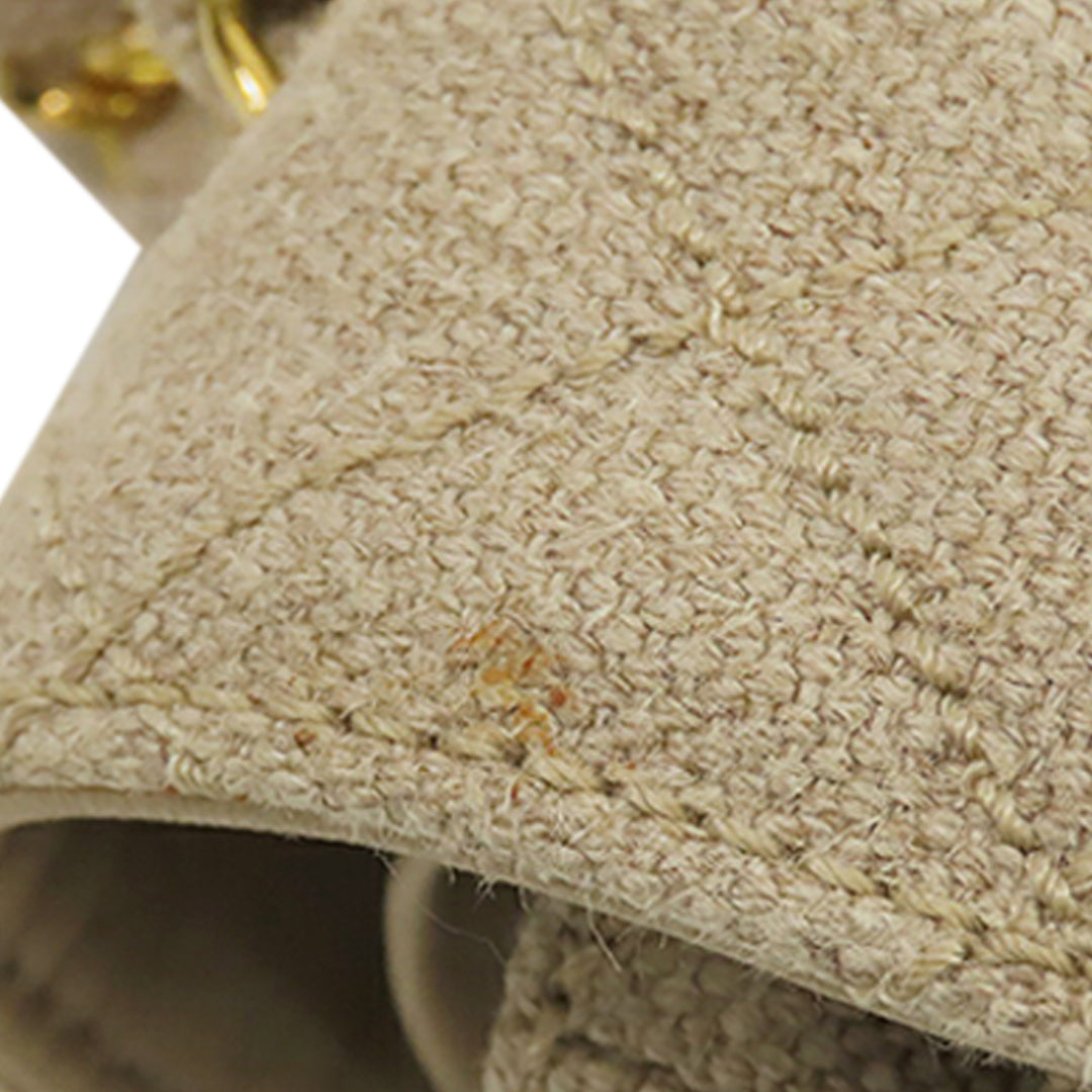 Chanel Small Classic Linen Double rabat