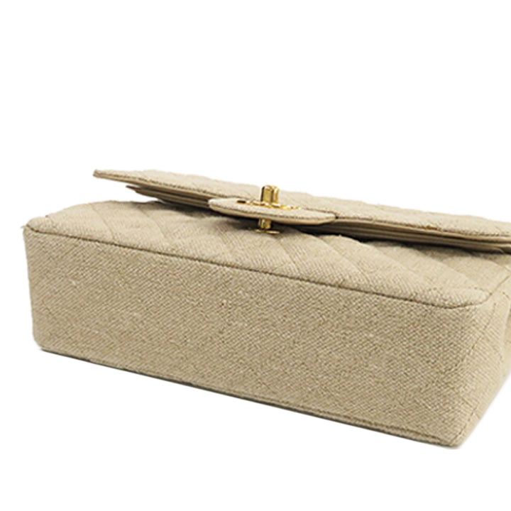 Chanel Small Classic Linen Double rabat