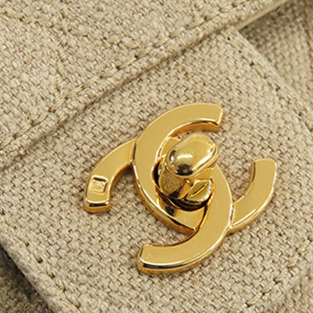 Chanel Small Classic Linen Double rabat