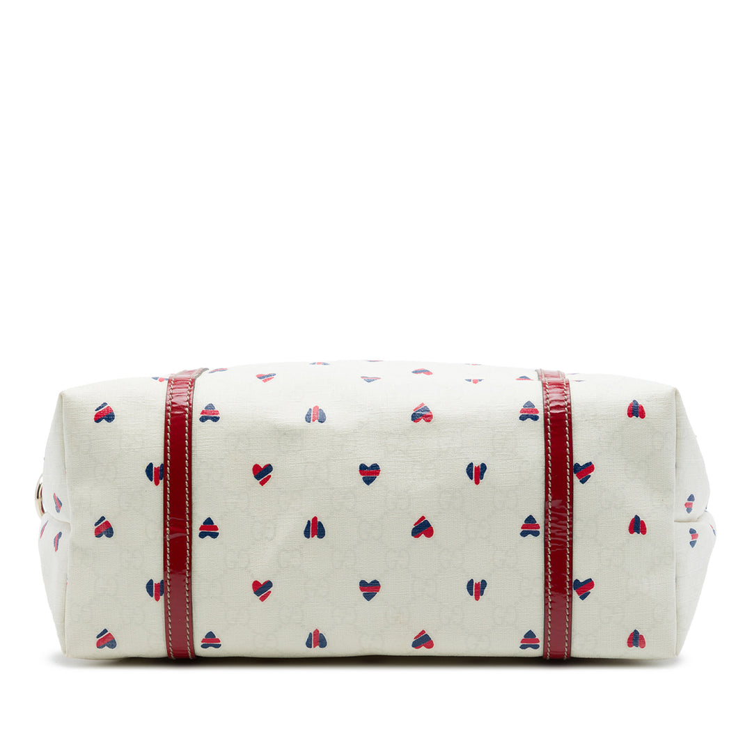 Gucci Medium GG Supreme Hearts Joy Cabas