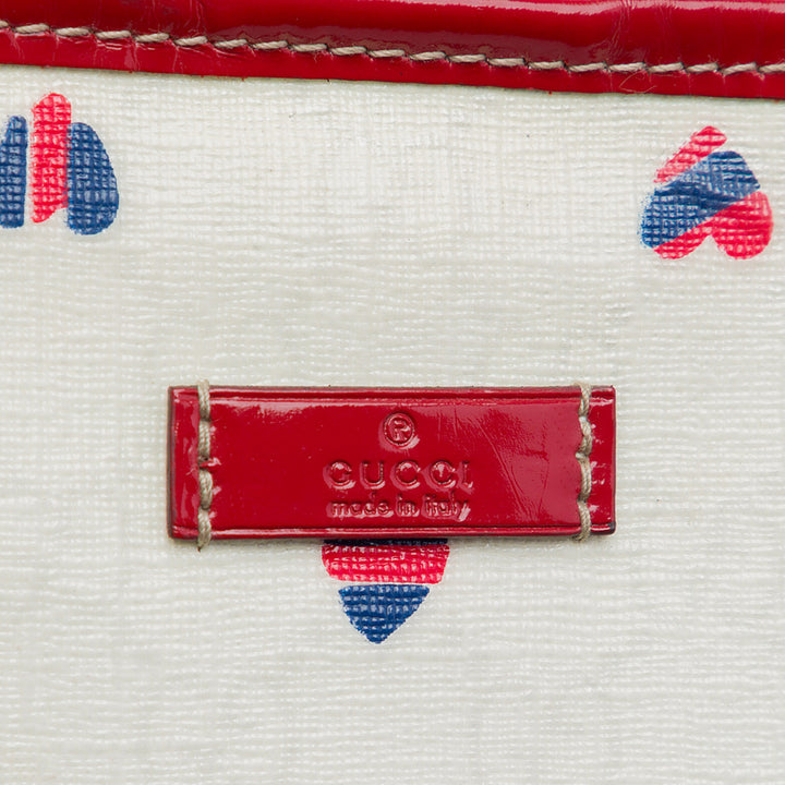 Gucci Medium GG Supreme Hearts Joy Cabas