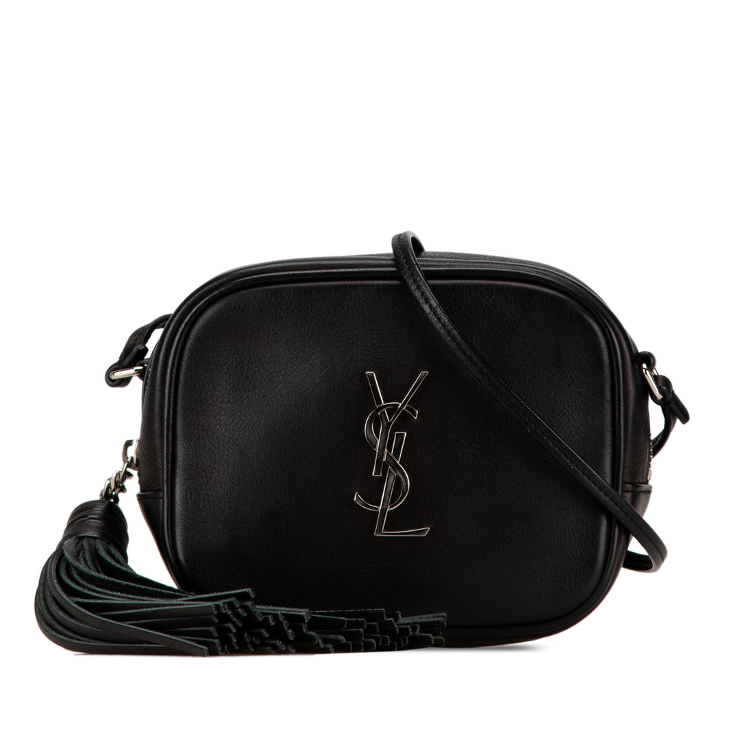 Calfskin Monogram Blogger Bag Black - Gaby Paris
