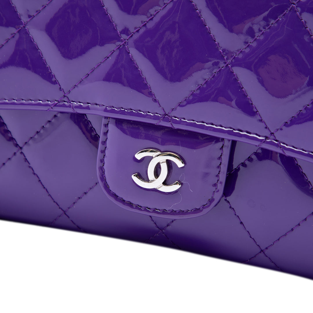 Chanel CC Matelassé Cuir verni Wallet on Chain