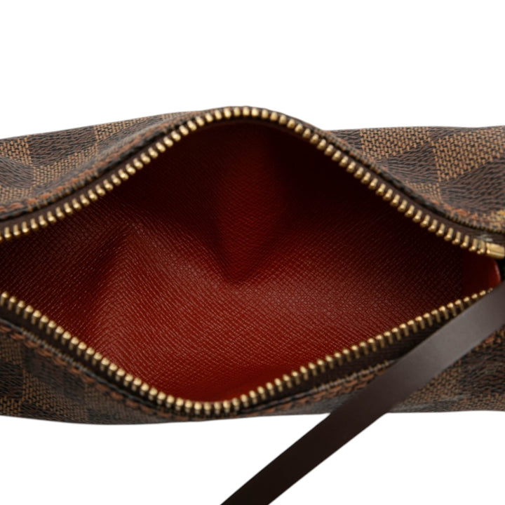 Papillon Pochette Damier Ébène Marron