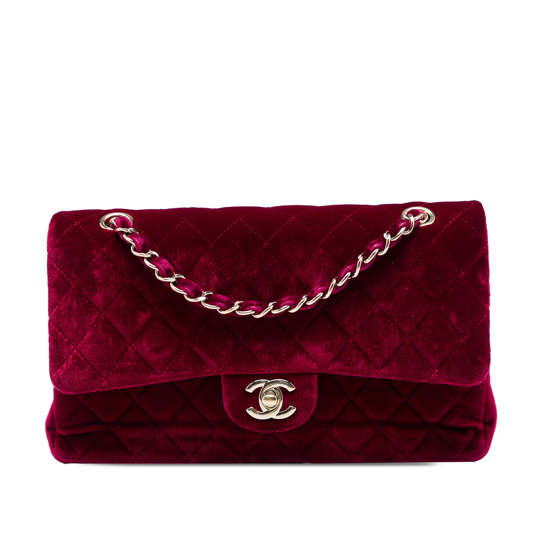 Chanel Medium Classic Velours Double rabat
