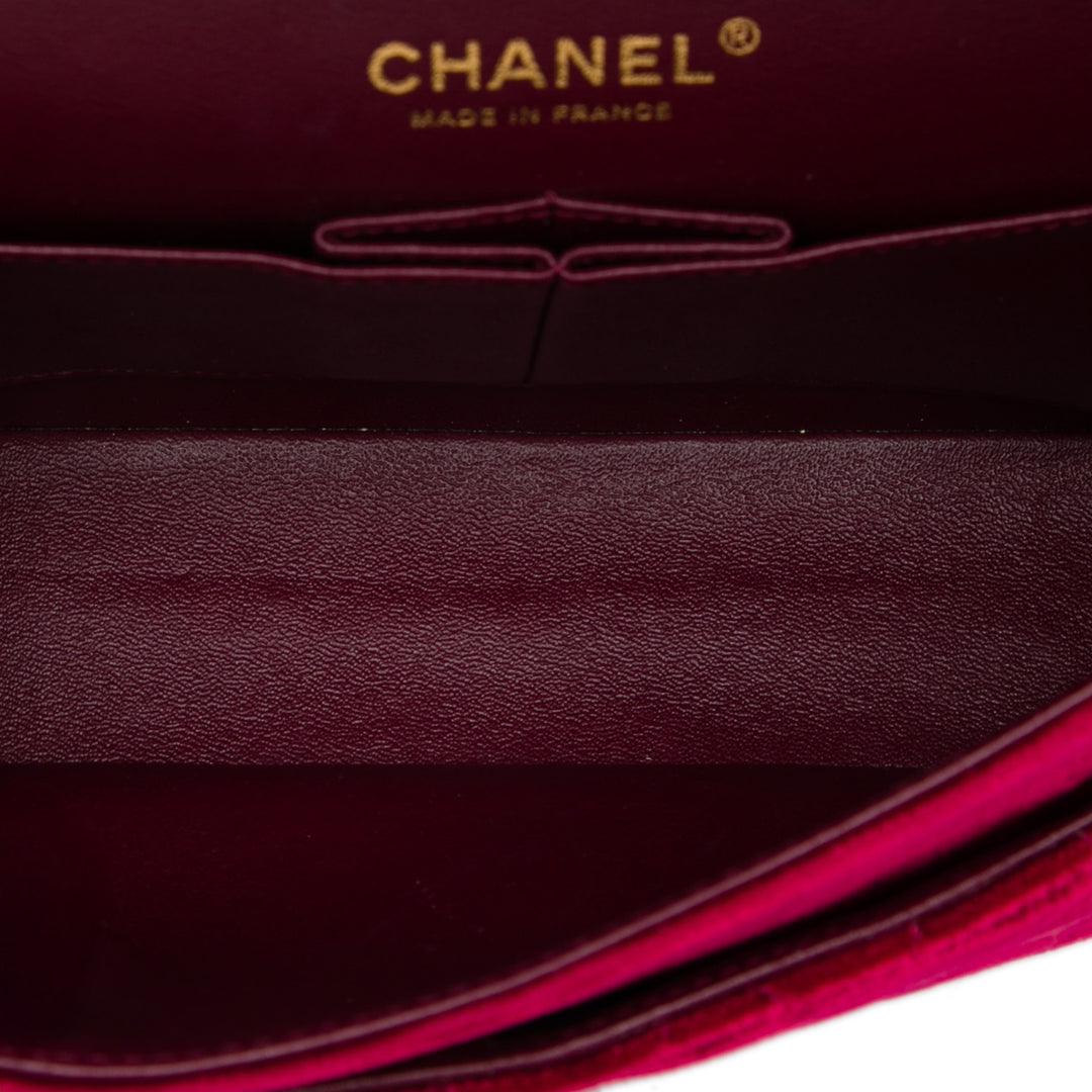 Chanel Medium Classic Velours Double rabat