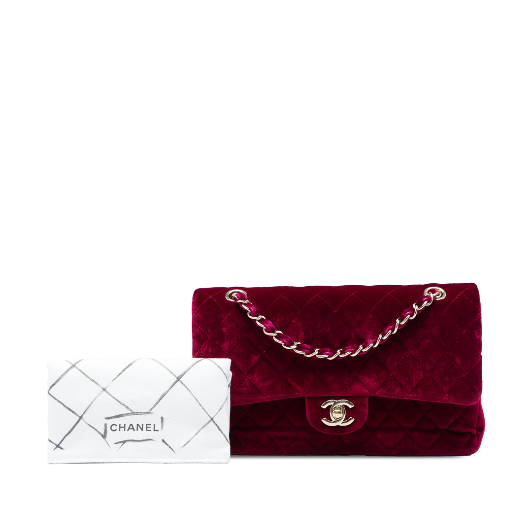 Chanel Medium Classic Velours Double rabat