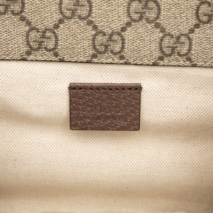 Web Neo Vintage Double rabat Sac Messenger Petit GG Supreme Beige