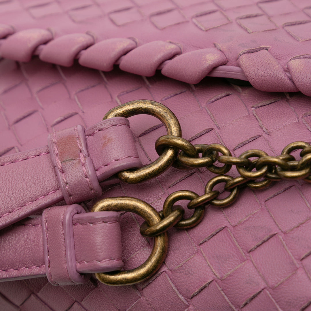 Bottega Veneta Baby Nappa Intrecciato Olimpia Sac porté croisé Rose – GABY PARIS Authentique