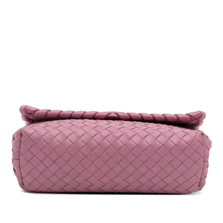 Bottega Veneta Baby Nappa Intrecciato Olimpia Sac porté croisé Rose – GABY PARIS Authentique