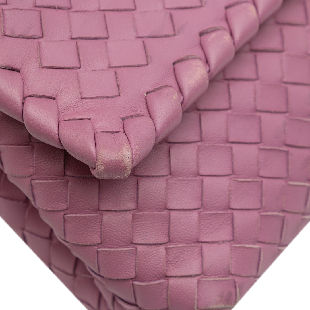 Bottega Veneta Baby Nappa Intrecciato Olimpia Sac porté croisé Rose – GABY PARIS Authentique