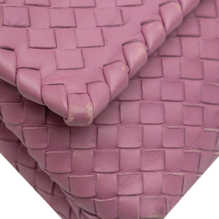 Bottega Veneta Baby Nappa Intrecciato Olimpia Sac porté croisé Rose – GABY PARIS Authentique