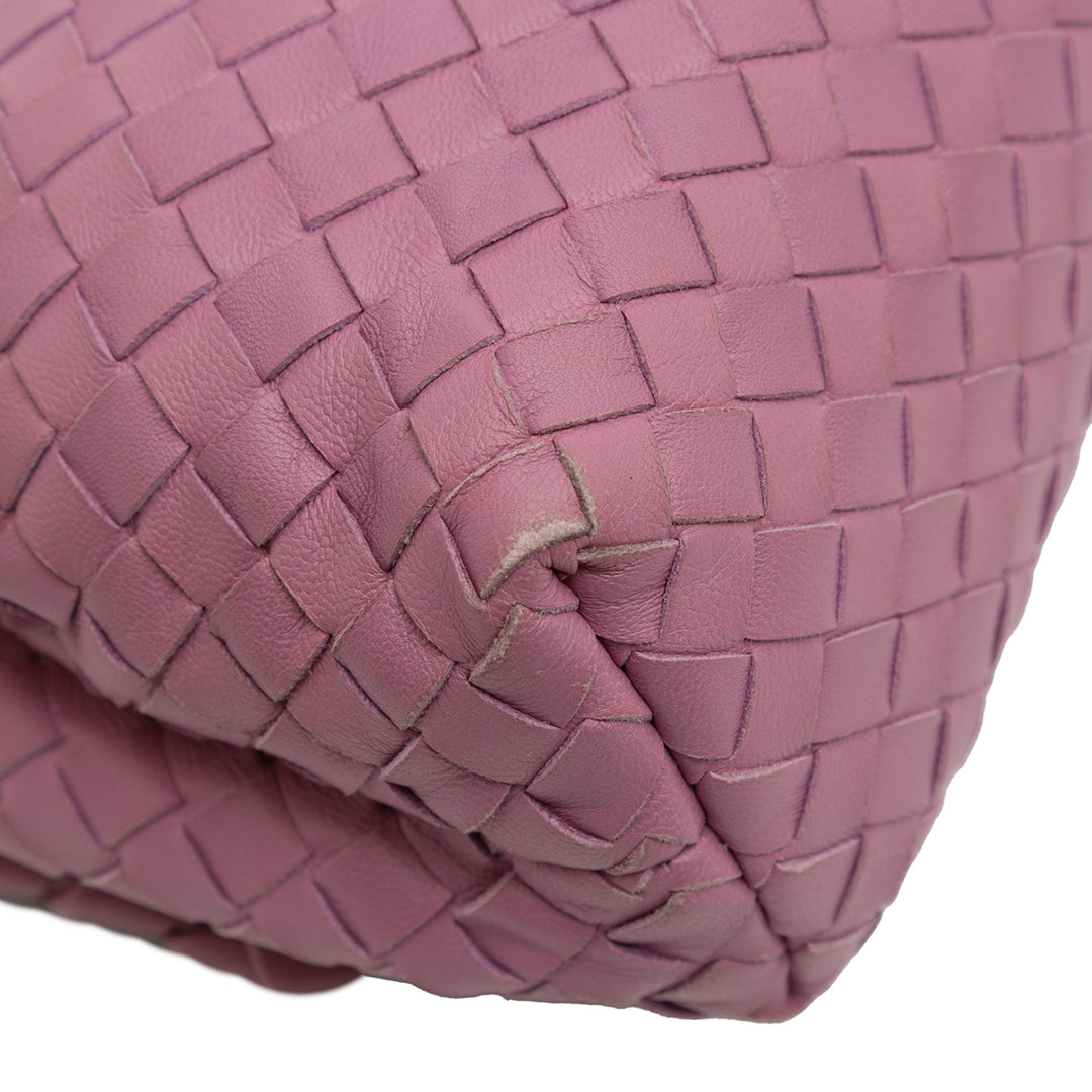Bottega Veneta Baby Nappa Intrecciato Olimpia Sac porté croisé Rose – GABY PARIS Authentique