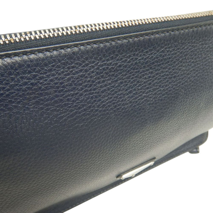 Vitello City Wristlet Pochette Bleu
