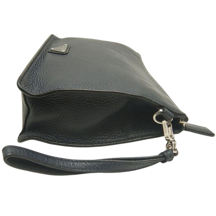 Vitello City Wristlet Pochette Bleu
