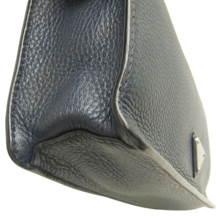 Vitello City Wristlet Pochette Bleu