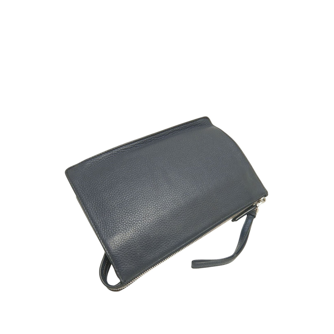 Vitello City Wristlet Pochette Bleu