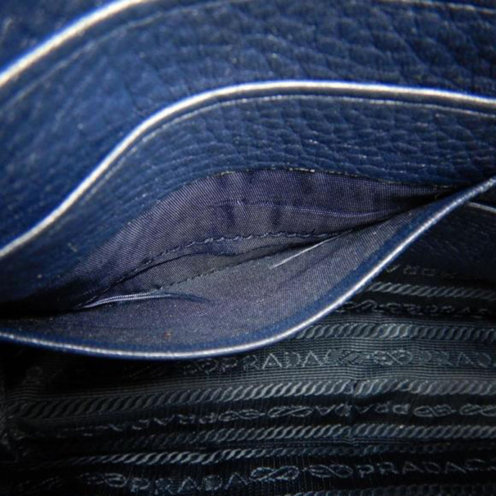 Vitello City Wristlet Pochette Bleu