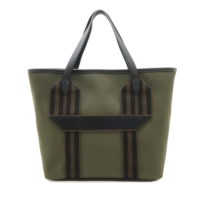 Hermès Toile Militaire et Clemence Pursangle Cabas