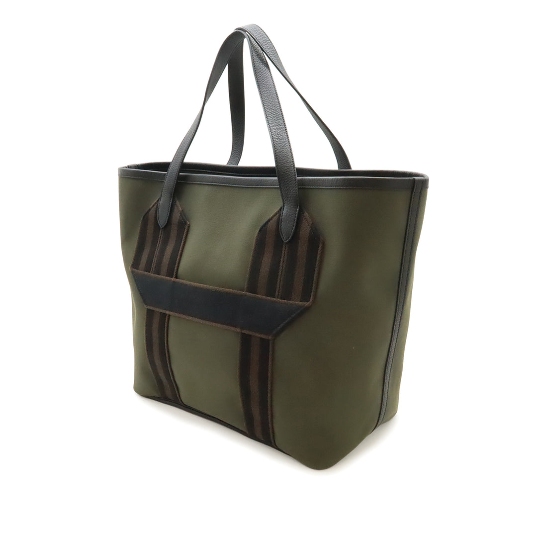 Hermès Toile Militaire et Clemence Pursangle Cabas