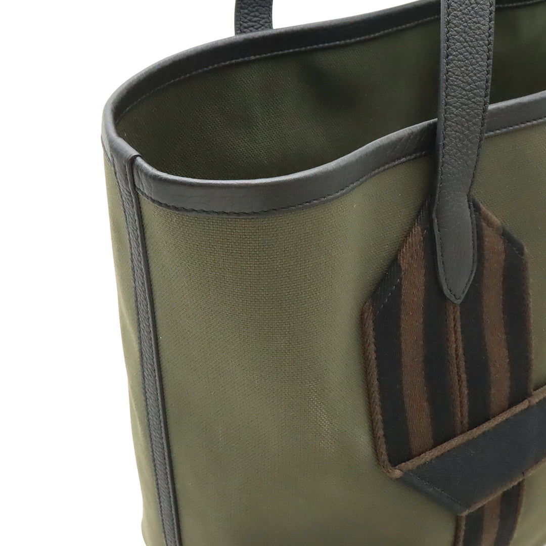 Hermès Toile Militaire et Clemence Pursangle Cabas