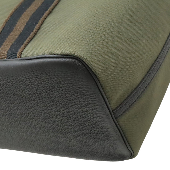 Hermès Toile Militaire et Clemence Pursangle Cabas