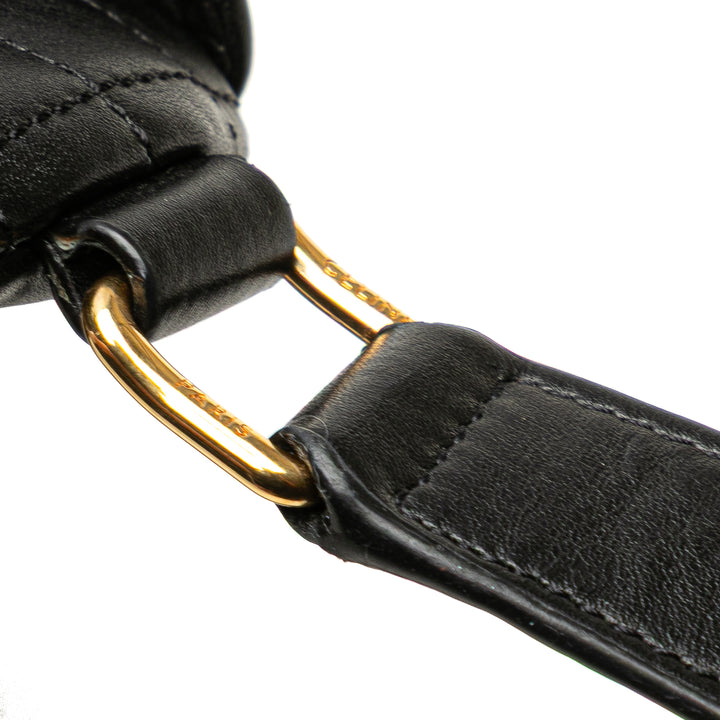 Celine Quilted Cuir de veau C Charm Belt Bag Noir – GABY PARIS Authentique