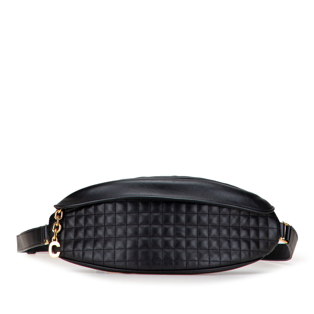 Celine Quilted Cuir de veau C Charm Belt Bag Noir – GABY PARIS Authentique