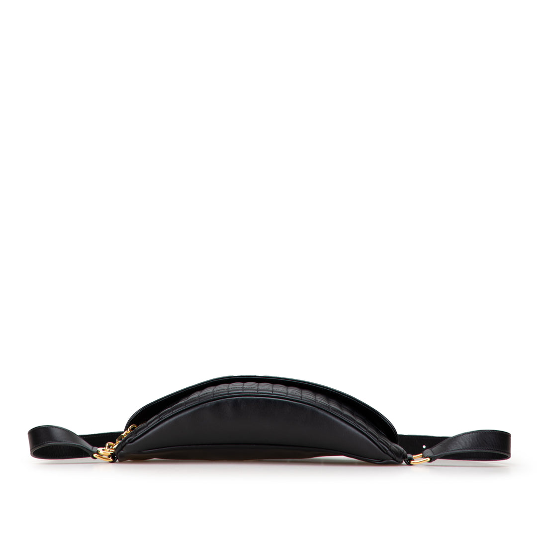 Celine Quilted Cuir de veau C Charm Belt Bag Noir – GABY PARIS Authentique