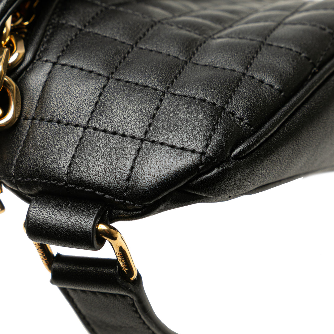 Celine Quilted Cuir de veau C Charm Belt Bag Noir – GABY PARIS Authentique