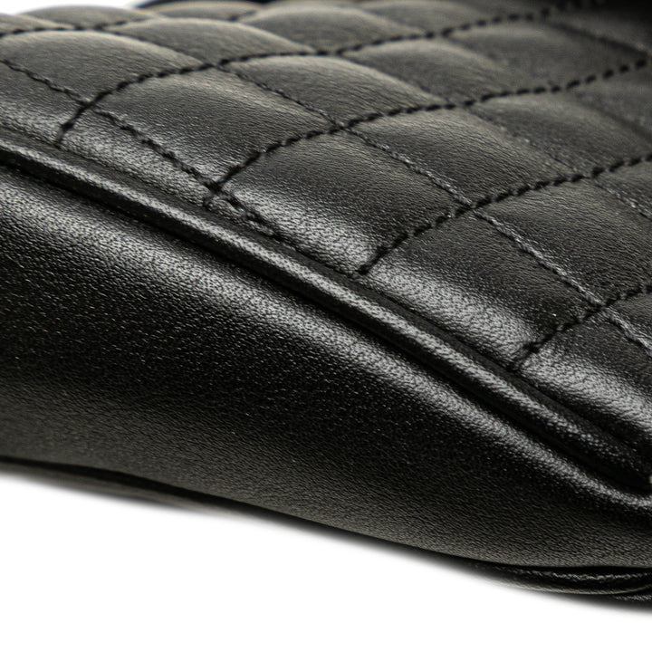 Celine Quilted Cuir de veau C Charm Belt Bag Noir – GABY PARIS Authentique