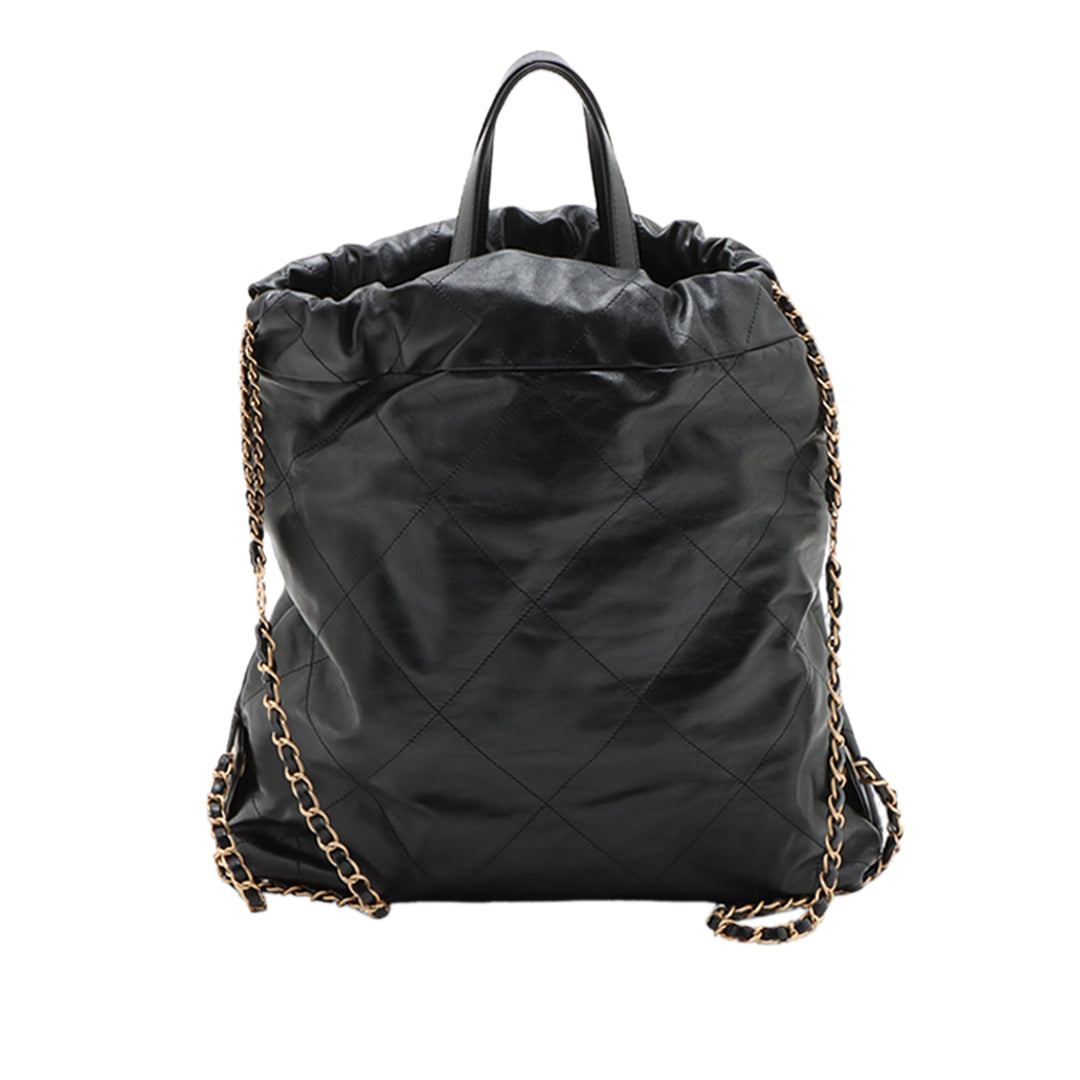 Chanel Small brillant Matelassé Cuir de veau 22 Sac à dos