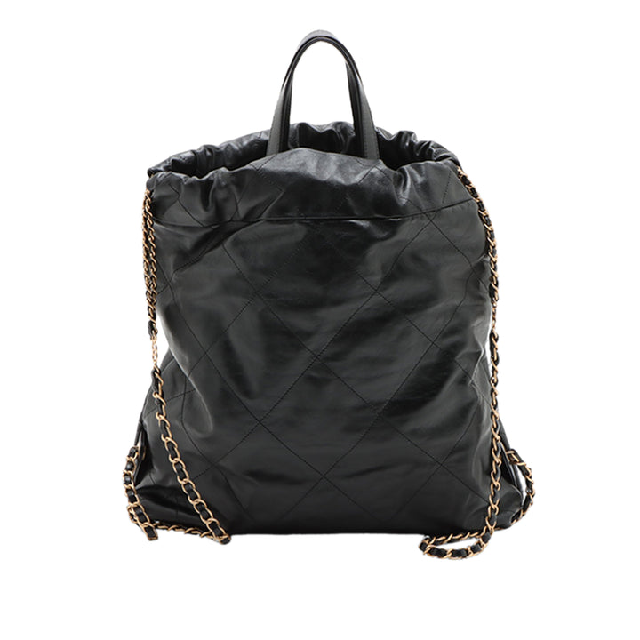 Chanel Small brillant Matelassé Cuir de veau 22 Sac à dos