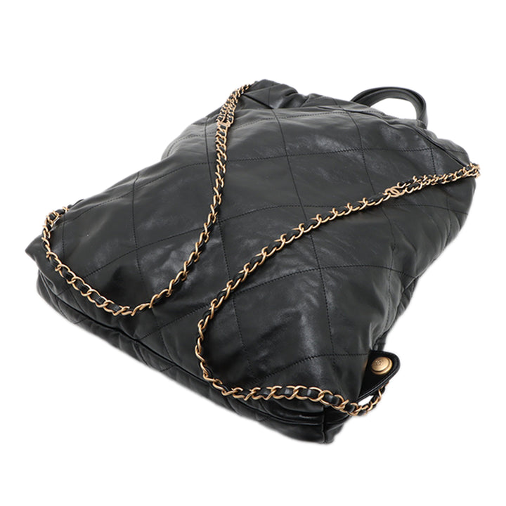 Chanel Small brillant Matelassé Cuir de veau 22 Sac à dos