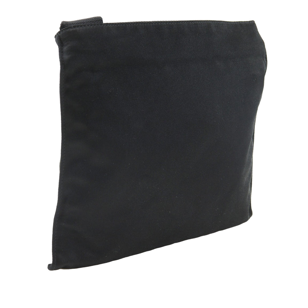 Prada Satin Zip Top Sac porté croisé