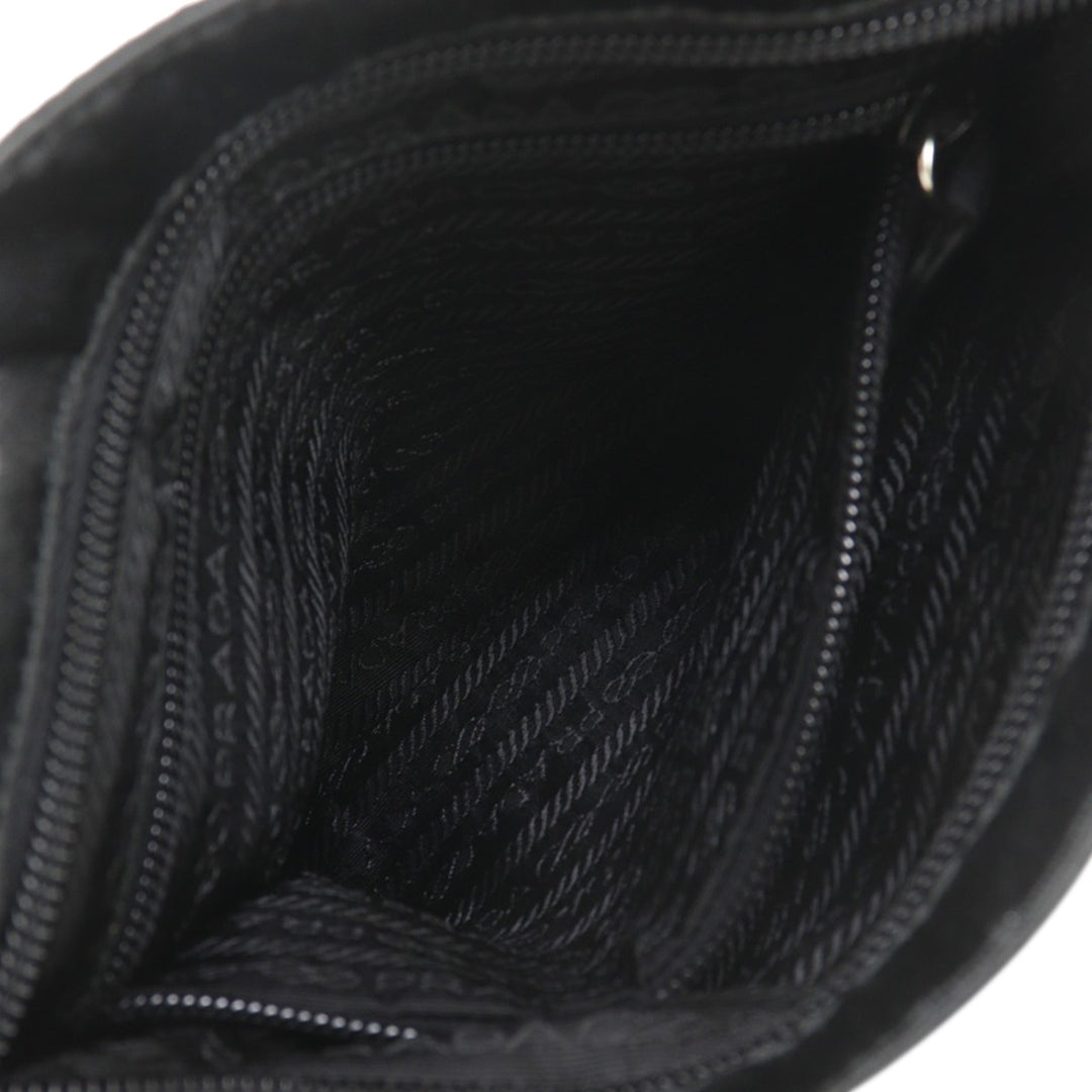 Prada Satin Zip Top Sac porté croisé
