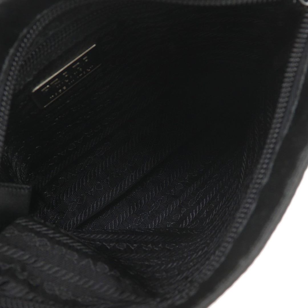 Prada Satin Zip Top Sac porté croisé